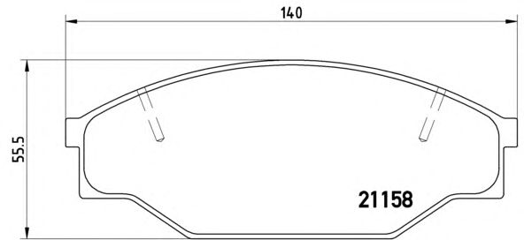 Тормозные колодки BREMBO P 83 013