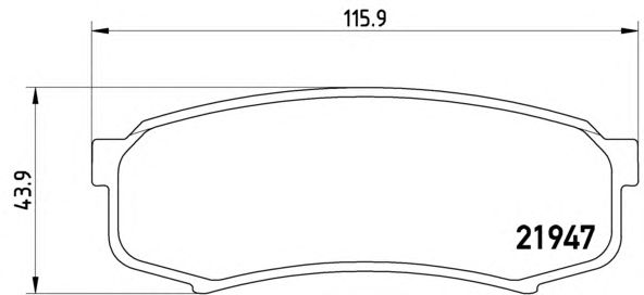 Тормозные колодки BREMBO P 83 024