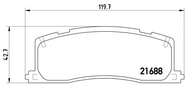 Тормозные колодки BREMBO P 83 030