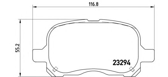 Тормозные колодки BREMBO P 83 044