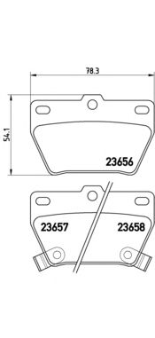 Тормозные колодки BREMBO P 83 057