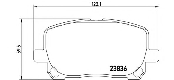 Гальмівні колодки BREMBO P 83 061