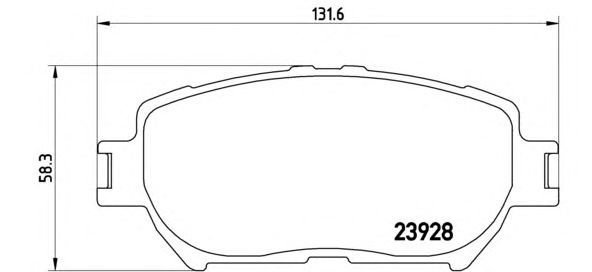 Тормозные колодки BREMBO P 83 062
