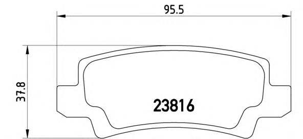 Тормозные колодки BREMBO P 83 065