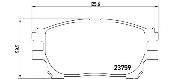 Тормозные колодки BREMBO P 83 070