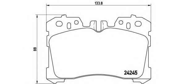 Тормозные колодки BREMBO P 83 075