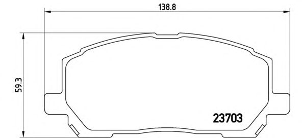 Тормозные колодки BREMBO P 83 078