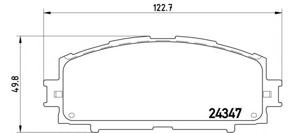 Тормозные колодки BREMBO P 83 086