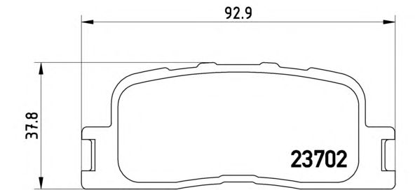 Тормозные колодки BREMBO P 83 088
