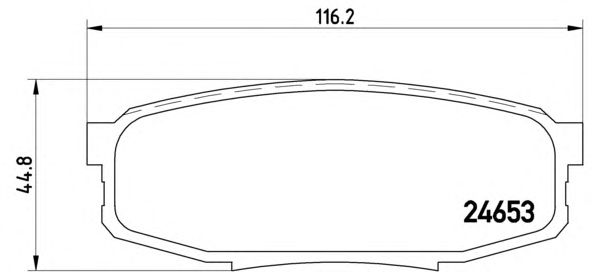 Тормозные колодки BREMBO P 83 098