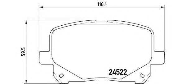 Тормозные колодки BREMBO P 83 100