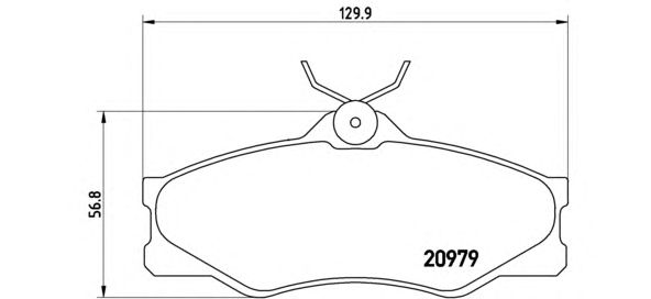 Тормозные колодки BREMBO P 85 008
