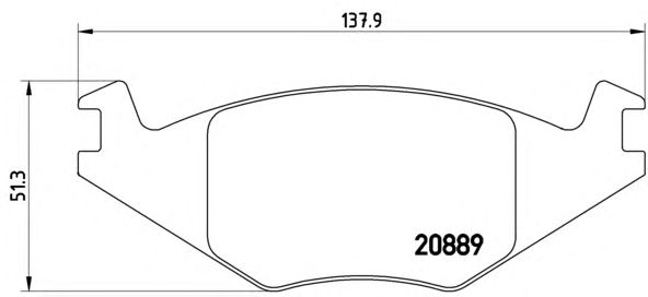 Тормозные колодки BREMBO P 85 019