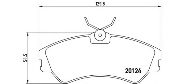 Тормозные колодки BREMBO P 85 028