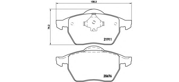 Тормозные колодки BREMBO P 85 035