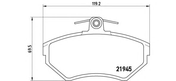 Тормозные колодки BREMBO P 85 042