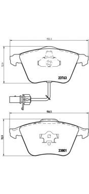 Тормозные колодки BREMBO P 85 084