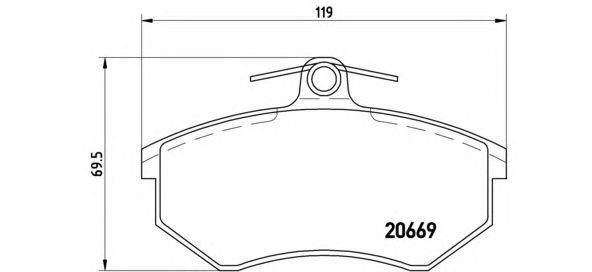 Тормозные колодки BREMBO P 85 092