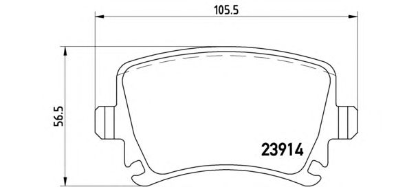 Тормозные колодки BREMBO P 85 095