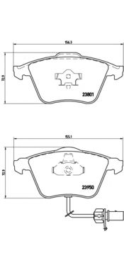 Тормозные колодки BREMBO P 85 097