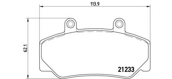Тормозные колодки BREMBO P 86 006