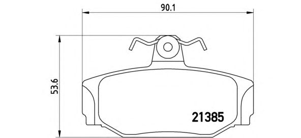 Тормозные колодки BREMBO P 86 009