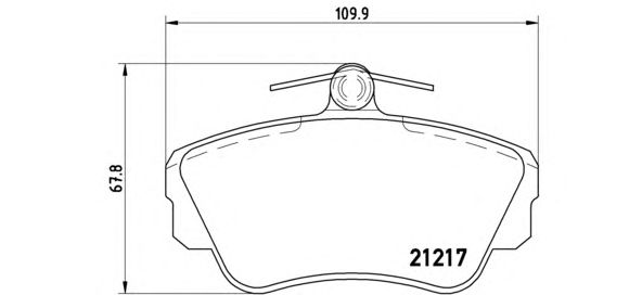 Гальмівні колодки BREMBO P 86 010
