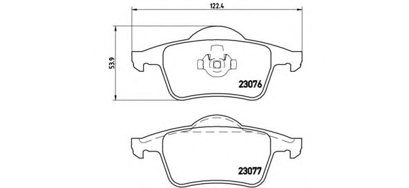 Тормозные колодки BREMBO P 86 014