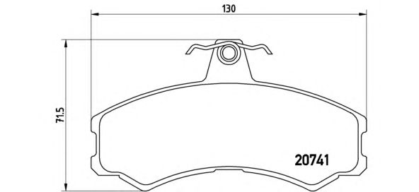 Гальмівні колодки BREMBO P A6 024