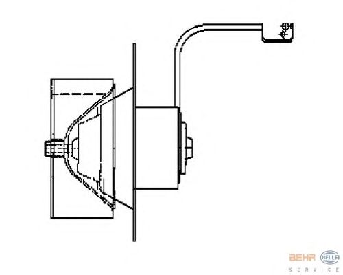 Вентилятор салона HELLA 8EW 009 160-511