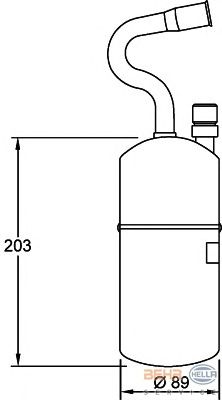 Осушитель кондиционера HELLA 8FT 351 192-021