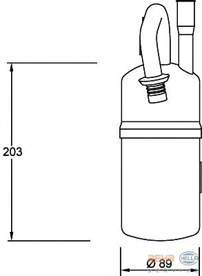 Осушитель кондиционера HELLA 8FT 351 192-051