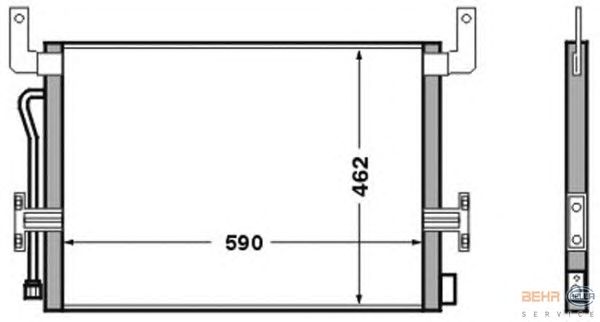 Радиатор кондиционера HELLA 8FC 351 306-521