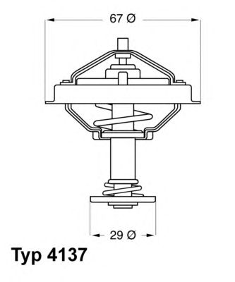 Термостат WAHLER 4137.71D