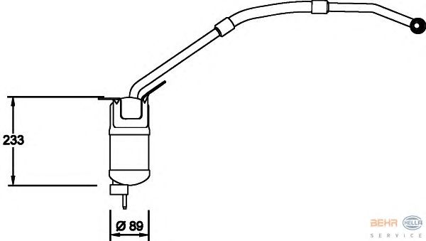 Осушитель кондиционера HELLA 8FT 351 335-001