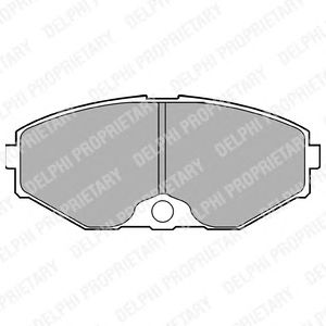 Гальмівні колодки DELPHI LP1058
