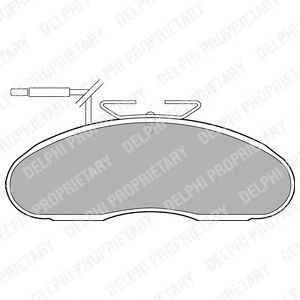 Тормозные колодки DELPHI LP1096