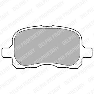 Тормозные колодки DELPHI LP1302