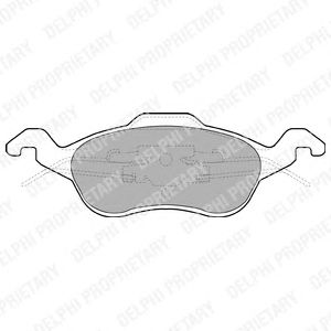 Тормозные колодки DELPHI LP1315