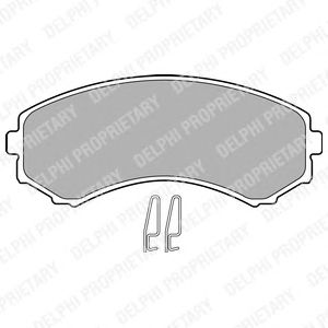 Тормозные колодки DELPHI LP1462