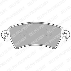 Тормозные колодки DELPHI LP1517
