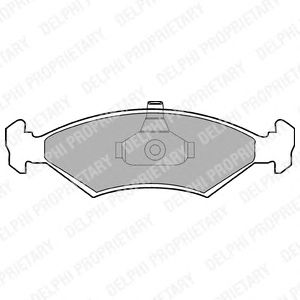 Тормозные колодки DELPHI LP1604