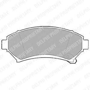 Тормозные колодки DELPHI LP1609