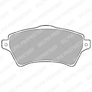 Тормозные колодки DELPHI LP1652