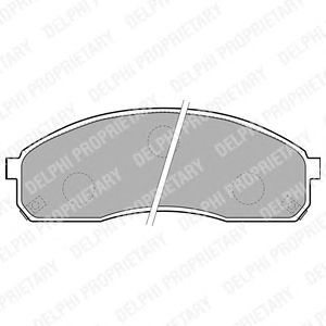 Тормозные колодки DELPHI LP1671