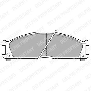 Тормозные колодки DELPHI LP543