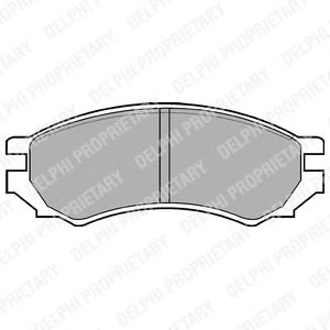 Тормозные колодки DELPHI LP670