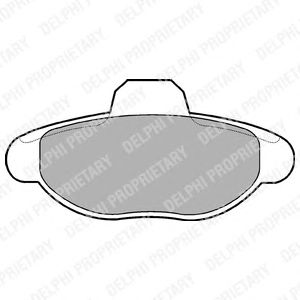 Тормозные колодки DELPHI LP771