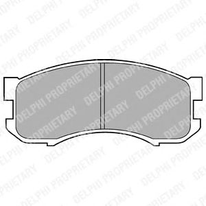 Тормозные колодки DELPHI LP800