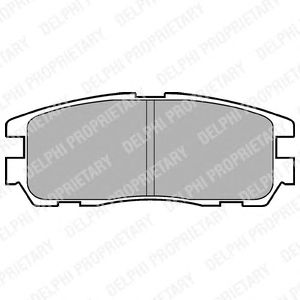 Тормозные колодки DELPHI LP965